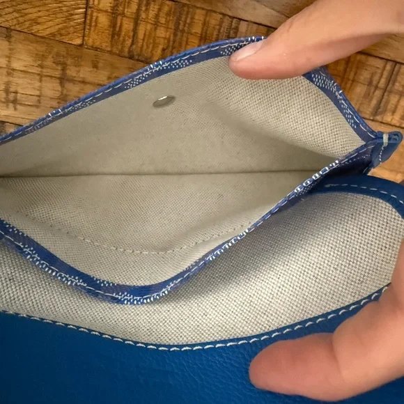 Goyard Blue Saint Louis Tote PM with Matching Pouch - Picture 12 of 13